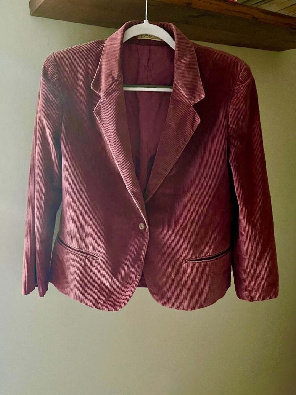 Gordon of Philadelphia Vintage Corduroy Blazer - Dark Mauve
